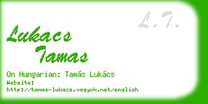 lukacs tamas business card