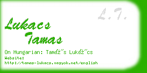 lukacs tamas business card